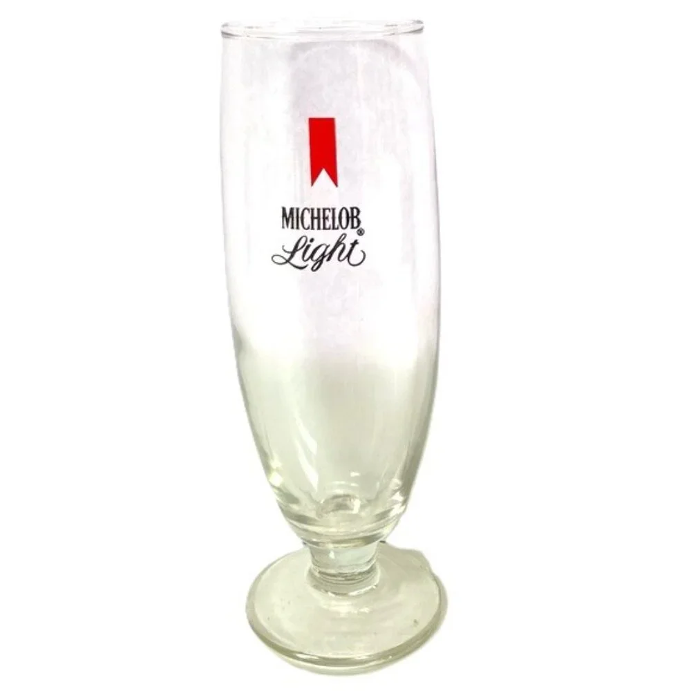 MICHELOB Light Pilsner Vintage Footed Beer Glass 12 oz